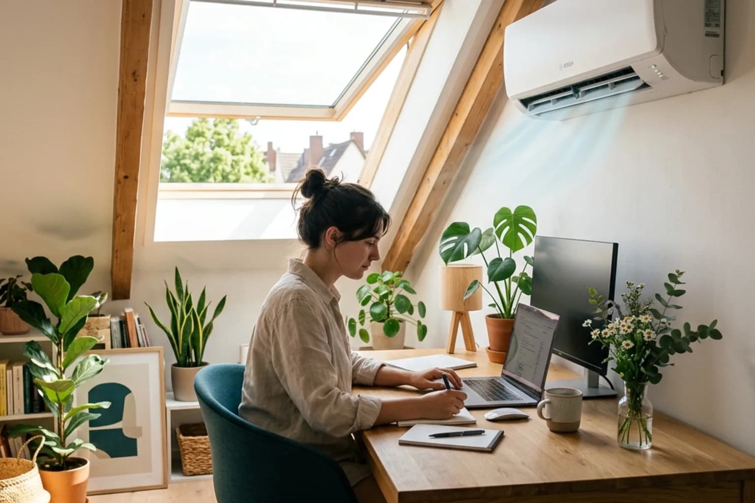 Kunde fotografiert die Einbausituation zu Hause mit dem Smartphone