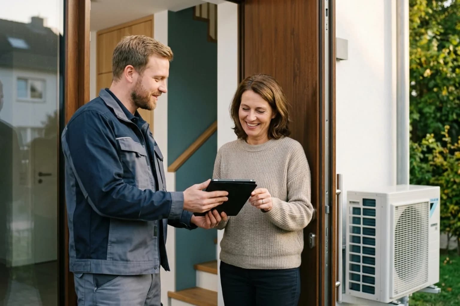 Festpreis wird direkt auf dem Tablet angezeigt